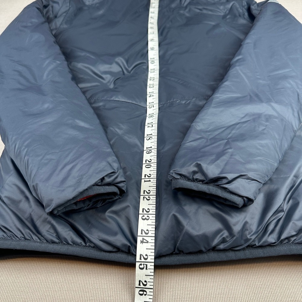 Databricks Reversible Puffer Jacket Mens Navy Blue Orange Insulated Full Zip L - Picture 12 of 12